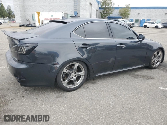 2008 Lexus IS 350 with VIN JTHBE262882013902, listed as a Copart auction lot 55874805 with 118,630 mi miles and Salvage title. Bid and sale history available at DreamBid. Image 3.