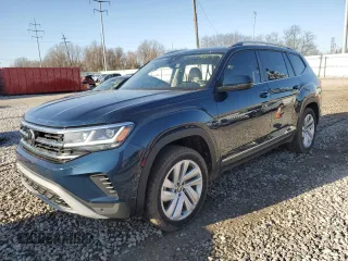 2021 Volkswagen Atlas SEL with VIN 1V2BP2CAXMC587654, listed as a Copart auction lot 49255785 with 117,106 mi miles and Salvage title. Bid and sale history available at DreamBid. Image 1.