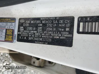 2021 Kia Forte LXS with VIN 3KPF24AD3ME323226, listed as a Copart auction lot 56724915 with 80,705 mi miles and Salvage title. Bid and sale history available at DreamBid. Image 13.