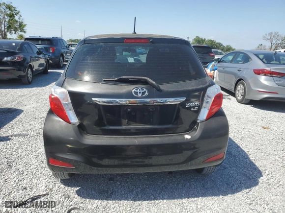 2013 Toyota Yaris L with VIN JTDKTUD39DD555569, listed as a Copart auction lot 52675465 with 118,711 mi miles and Salvage Title. Bid and sale history available at carsss.com. Image 6.