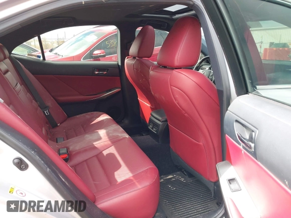 2014 Lexus IS 350 with VIN JTHCE1D25E5002075, listed as a IAAI auction lot 41877829 with 105,269 mi miles. Bid and sale history available at carsss.com. Image 8.
