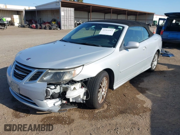2008 Saab 9-3 with VIN YS3FB79Y886005793, listed as a IAAI auction lot 41964964 with 108,247 mi miles. Bid and sale history available at carsss.com. Image 6.