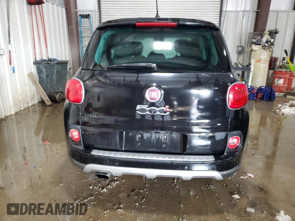 2014 FIAT 500L Trekking with VIN ZFBCFADH2EZ010861, listed as a Copart auction lot 88912885 with 100,823 mi miles and Salvage Title. Bid and sale history available at DreamBid. Image 6.