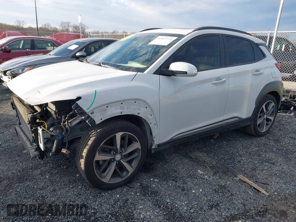 2019 Hyundai Kona Limited with VIN KM8K33A59KU371435, listed as a IAAI auction lot 41217772 with 72,454 mi miles. Bid and sale history available at carsss.com. Image 18.