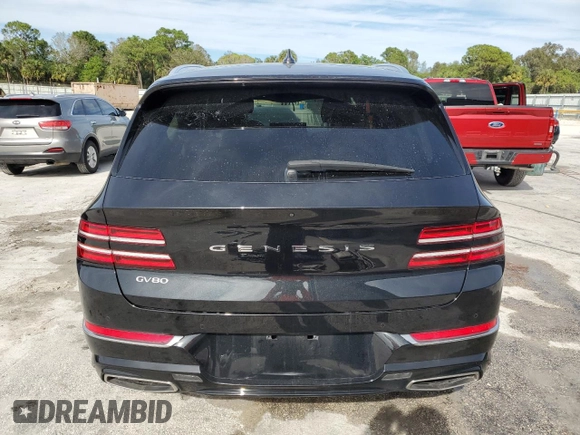 2021 Genesis GV80 with VIN KMUHB4SB1MU062943, listed as a Copart auction lot 82131414 with 36,805 mi miles and Non repairable. Bid and sale history available at DreamBid. Image 6.
