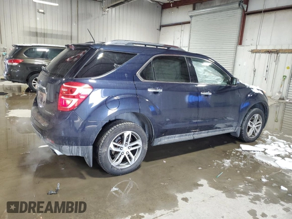 2016 Chevrolet Equinox LTZ with VIN 2GNFLGE38G6261334, listed as a Copart auction lot 45798455 with 84,764 mi miles and Salvage Title. Bid and sale history available at carsss.com. Image 3.