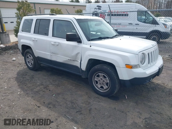 2015 Jeep Patriot Sport with VIN 1C4NJRBBXFD317811, listed as a IAAI auction lot 41579467 with 107,002 mi miles and . Bid and sale history available at carsss.com. Image 1.