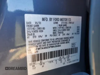 2023 Ford Mustang Mach-E GT z VIN 3FMTK4SE5PMA38494, wystawiony jako Copart lot #46186275 z przebiegiem 11 326 mil mil oraz Szkody całkowita. Historia ofert i sprzedaży dostępna na DreamBid. Obrazek 16.