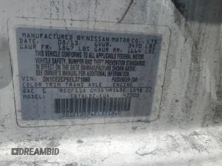 2014 Nissan Note S Plus with VIN 3N1CE2CP6EL371860, listed as a Copart auction lot 53370445 with 201,568 mi miles and Salvage Title. Bid and sale history available at DreamBid. Image 12.