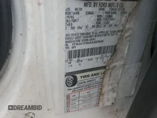 2010 Ford Expedition SSV with VIN 1FMJU1F50AEA07645, listed as a Copart auction lot 50896445 with Not provided miles and Salvage title. Bid and sale history available at DreamBid. Image 13.