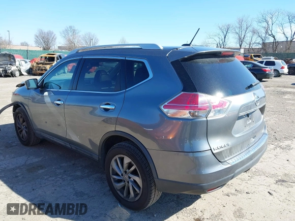 2015 Nissan Rogue SL with VIN 5N1AT2MVXFC862531, listed as a IAAI auction lot 41671922 with 135,637 mi miles. Bid and sale history available at carsss.com. Image 3.