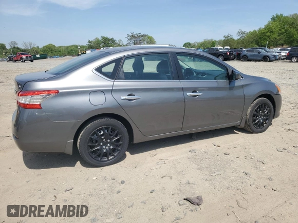2015 Nissan Sentra SV with VIN 3N1AB7APXFY252133, listed as a Copart auction lot 54993685 with 136,574 mi miles and Clean Title. Bid and sale history available at DreamBid. Image 3.