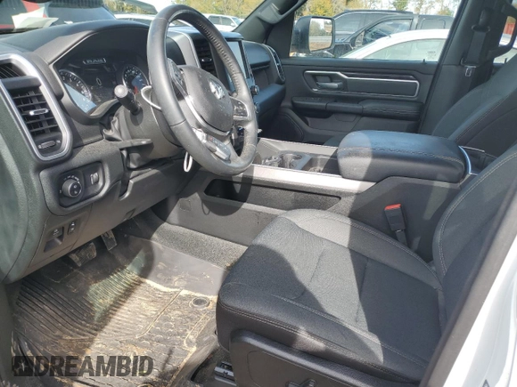 2022 Ram 1500 Big Horn with VIN 1C6RREMTXNN382389, listed as a Copart auction lot 89004415 with 28,697 mi miles and Salvage Title. Bid and sale history available at carsss.com. Image 7.