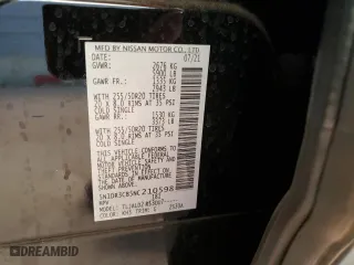 2022 Nissan Pathfinder SL with VIN 5N1DR3CB5NC210598, listed as a Copart auction lot 85279854 with 70,428 mi miles and Salvage Title. Bid and sale history available at carsss.com. Image 13.