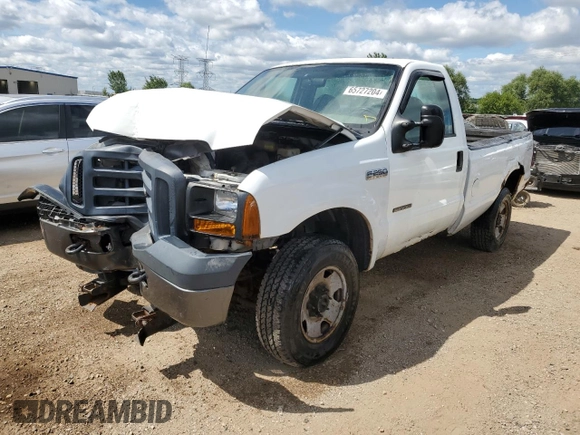 2007 Ford F-250 XL with VIN 1FTNF21577EA03016, listed as a Copart auction lot 65727204 with 132,073 mi miles and Salvage Title. Bid and sale history available at DreamBid. Image 1.