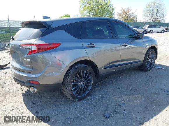 2023 Acura RDX Advance with VIN 5J8TC2H8XPL013018, listed as a IAAI auction lot 42102048 with 16,416 mi miles and . Bid and sale history available at DreamBid. Image 4.