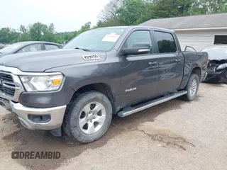 2021 Ram 1500 Big Horn with VIN 1C6SRFFT6MN646291, listed as a IAAI auction lot 42429243 with 74,364 mi miles and . Bid and sale history available at DreamBid. Image 2.