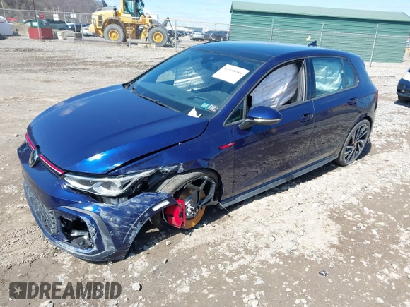 2024 Volkswagen GTI Autobahn с VIN WVWVA7CDXRW148094, выставлен на аукционе IAAI как лот 41918984 с пробегом 9 313 миль миль и . История ставок и продаж доступна на DreamBid. Изображение 2.