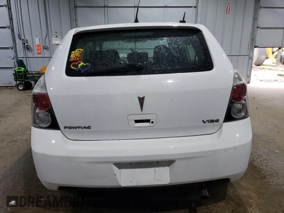 2009 Pontiac Vibe w/1SB with VIN 5Y2SP67099Z451904, listed as a Copart auction lot 67566894 with 0 mi miles and Salvage Title. Bid and sale history available at carsss.com. Image 6.