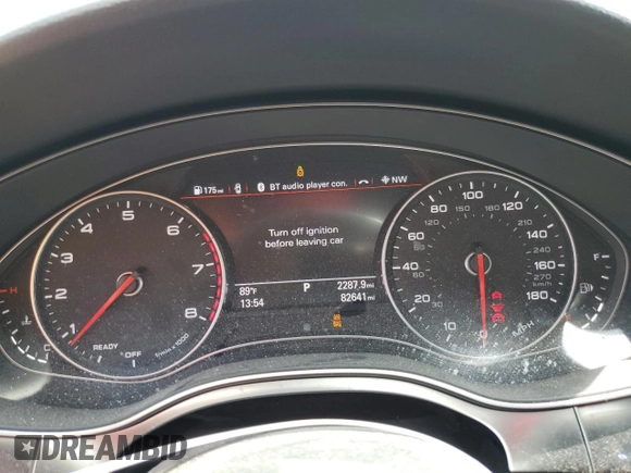 2016 Audi A7 3.0 Premium Plus with VIN WAUWGAFC7GN146483, listed as a Copart auction lot 60906483 with 82,641 mi miles. Bid and sale history available at carsss.com. Image 9.
