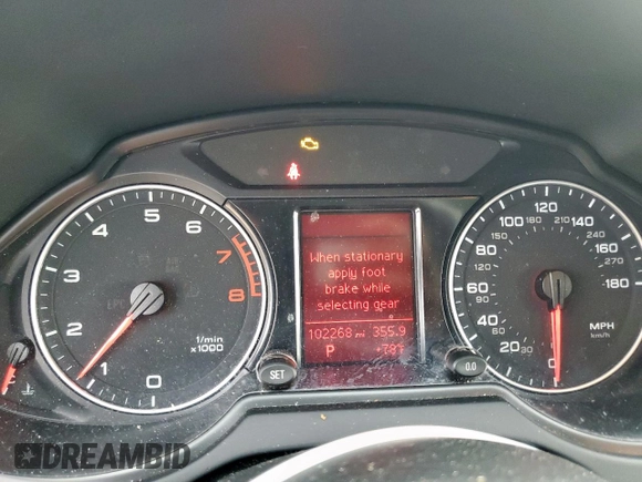 2011 Audi Q5 Premium Plus with VIN WA1LFAFP5BA019026, listed as a Copart auction lot 58257535 with 102,268 mi miles and Salvage title. Bid and sale history available at DreamBid. Image 9.