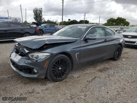 2015 BMW 4 Series 435i xDrive with VIN WBA3R5C53FK371851, listed as a Copart auction lot 67656544 with 86,438 mi miles and Salvage Title. Bid and sale history available at carsss.com. Image 1.