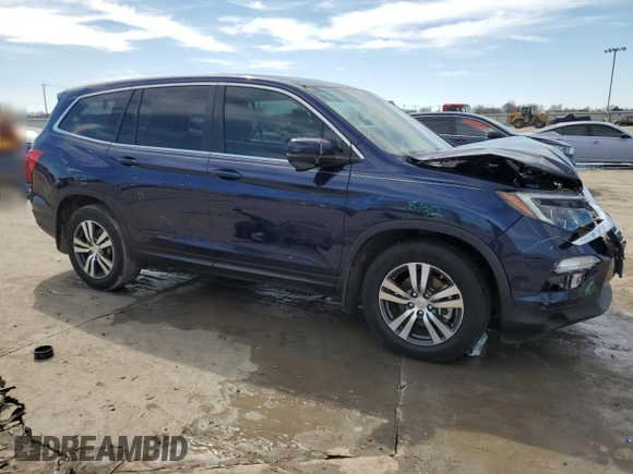2016 Honda Pilot EX-L with VIN 5FNYF5H70GB038825, listed as a Copart auction lot 46482875 with 22,320 mi miles and Salvage Title. Bid and sale history available at DreamBid. Image 4.
