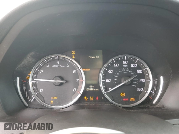 2016 Acura MDX w/Tech with VIN 5FRYD4H4XGB038321, listed as a Copart auction lot 81825384 with 155,598 mi miles and Salvage Title. Bid and sale history available at carsss.com. Image 9.