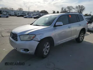 2009 Toyota Highlander with VIN JTEDA41A292002083, listed as a Copart auction lot 48265685 with 191,698 mi miles and Salvage title. Bid and sale history available at DreamBid. Image 1.