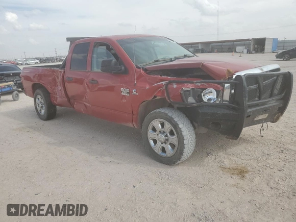 2007 Dodge Ram 2500 SLT with VIN 3D7KR28A07G826219, listed as a Copart auction lot 50752995 with 0 mi miles and Salvage Title. Bid and sale history available at carsss.com. Image 4.