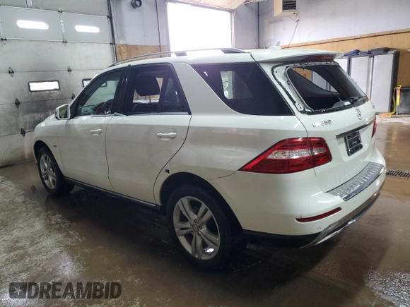 2012 Mercedes-Benz M ML 350 with VIN 4JGDA5HB9CA013647, listed as a Copart auction lot 54341265 with 167,514 mi miles and Clean Title. Bid and sale history available at carsss.com. Image 2.