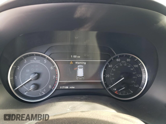 2022 Nissan Armada SL with VIN JN8AY2BD8N9676096, listed as a Copart auction lot 86125944 with 117,106 mi miles and Salvage Title. Bid and sale history available at carsss.com. Image 9.