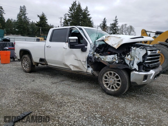2024 Chevrolet Silverado 3500HD LTZ with VIN 1GC4YUEY6RF324547, listed as a Copart auction lot 47469565 with 14,958 mi miles and Salvage Title. Bid and sale history available at carsss.com. Image 4.