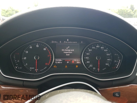 2022 Audi A5 Sportback Premium with VIN WAUABCF53NA033477, listed as a Copart auction lot 59138923 with 25,298 mi miles. Bid and sale history available at carsss.com. Image 9.