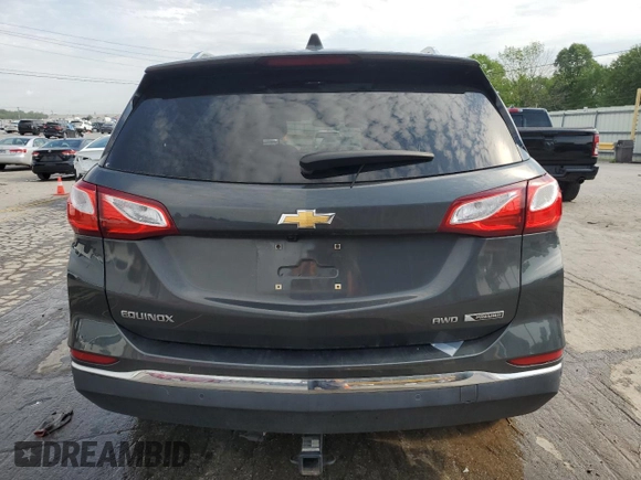 2018 Chevrolet Equinox Premier with VIN 2GNAXVEV6J6103568, listed as a Copart auction lot 55321755 with 67,471 mi miles and Salvage Title. Bid and sale history available at DreamBid. Image 6.