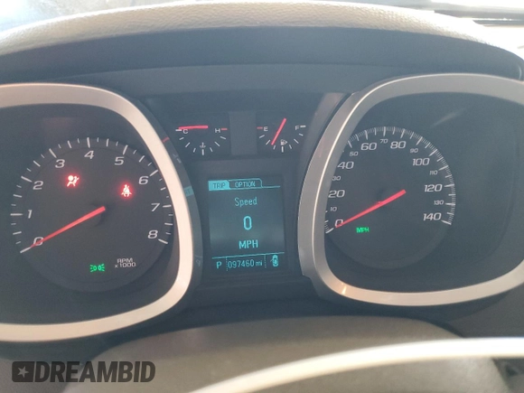 2016 Chevrolet Equinox LS with VIN 2GNALBEK9G6335946, listed as a Copart auction lot 46727795 with 97,460 mi miles and Salvage Title. Bid and sale history available at carsss.com. Image 9.