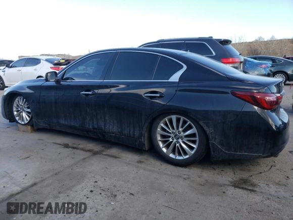 2021 Infiniti Q50 3.0t LUXE with VIN JN1EV7BP9MM700661, listed as a Copart auction lot 47864815 with 70,459 mi miles and Non Repairable. Bid and sale history available at carsss.com. Image 2.