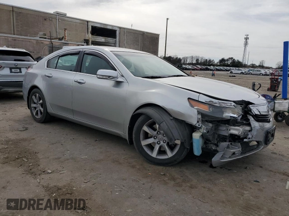2012 Acura TL Tech Auto with VIN 19UUA8F56CA027249, listed as a Copart auction lot 49884255 with 158,519 mi miles and Salvage Title. Bid and sale history available at carsss.com. Image 4.
