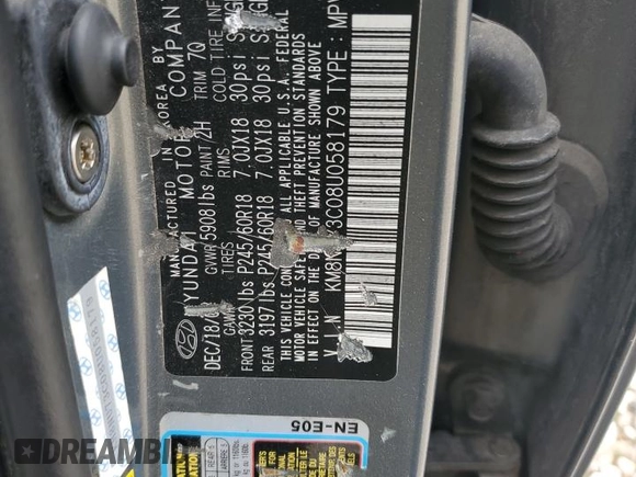 2008 Hyundai Veracruz GLS с VIN KM8NU73C08U058179, выставлен на аукционе Copart как лот 62104815 с пробегом 208 655 миль миль и Чистый • Clean title. История ставок и продаж доступна на DreamBid. Изображение 13.
