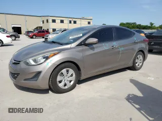 2016 Hyundai Elantra SE with VIN 5NPDH4AE5GH772485, listed as a Copart auction lot 56684865 with 98,270 mi miles and Clean title. Bid and sale history available at DreamBid. Image 1.