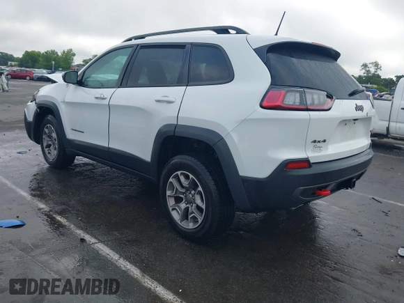 2022 Jeep Cherokee Trailhawk with VIN 1C4PJMBX1ND500729, listed as a IAAI auction lot 42235098 with 60,354 mi miles and . Bid and sale history available at DreamBid. Image 3.