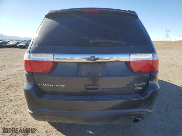 2011 Dodge Durango Crew with VIN 1D4RD4GGXBC634085, listed as a Copart auction lot 88554025 with 209,872 mi miles and Salvage Title. Bid and sale history available at carsss.com. Image 6.