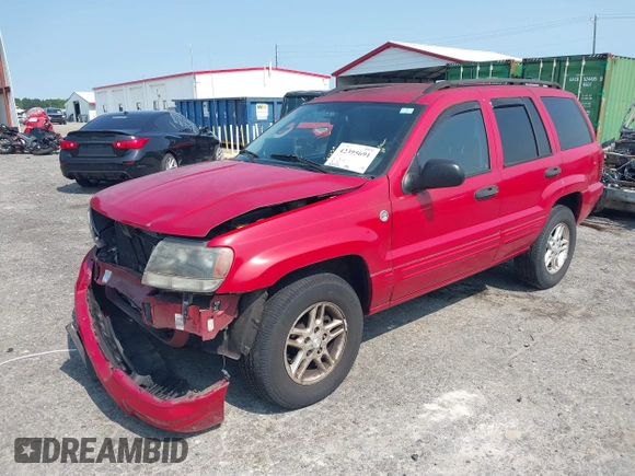 2004 Jeep Grand Cherokee Laredo with VIN 1J4GW48S24C357110, listed as a IAAI auction lot 42395691 with 160,132 mi miles and . Bid and sale history available at DreamBid. Image 2.