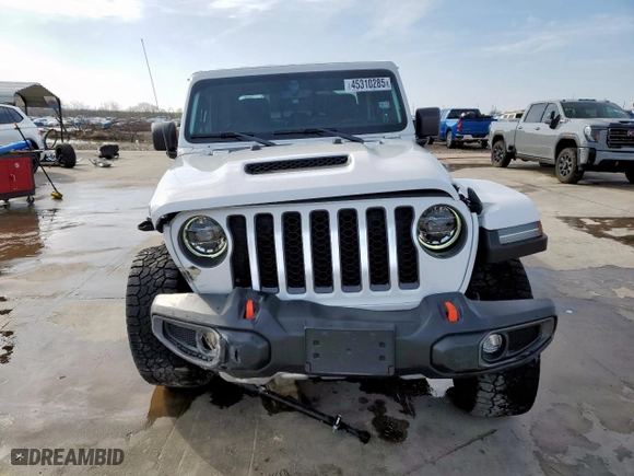 2021 Jeep Gladiator Mojave with VIN 1C6JJTEG3ML621348, listed as a Copart auction lot 45310285 with 20,671 mi miles and Salvage Title. Bid and sale history available at carsss.com. Image 5.