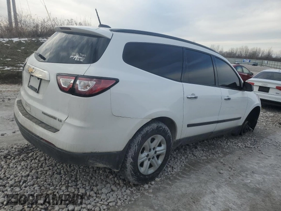 2016 Chevrolet Traverse LS with VIN 1GNKRFED6GJ333845, listed as a Copart auction lot 43333115 with 133,481 mi miles and Clean Title. Bid and sale history available at carsss.com. Image 3.
