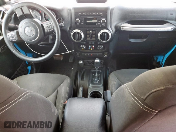 2017 Jeep Wrangler Unlimited Sahara with VIN 1C4BJWEGXHL726148, listed as a Copart auction lot 60144605 with 106,702 mi miles and Salvage title. Bid and sale history available at DreamBid. Image 8.