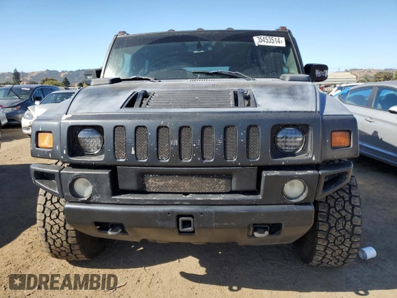 2006 Hummer H2 with VIN 5GRGN23U96H101430, listed as a Copart auction lot 75453514 with 168,958 mi miles and Salvage Title. Bid and sale history available at carsss.com. Image 5.