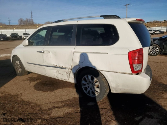 2010 Kia Sedona EX with VIN KNDMH4C31A6361629, listed as a Copart auction lot 84851224 with 160,696 mi miles and Salvage Title. Bid and sale history available at carsss.com. Image 2.