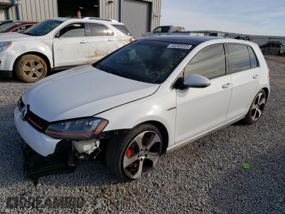 2015 Volkswagen Golf GTI Autobahn w/Performance Pkg with VIN 3VW447AU5FM056177, listed as a Copart auction lot 42242223 with 79,551 mi miles. Bid and sale history available at carsss.com. Image 1.