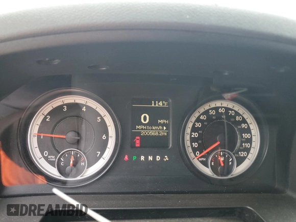 2014 Ram 1500 Tradesman with VIN 1C6RR6FT2ES198004, listed as a Copart auction lot 61048055 with 200,568 mi miles and Salvage title. Bid and sale history available at DreamBid. Image 9.